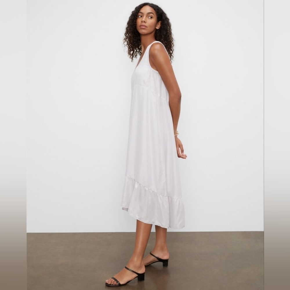 Club Monaco Silk Parachute Maxi Dress Size Medium Oversized